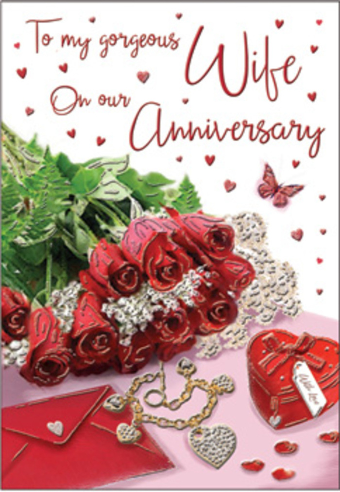 In this evocative anniversary card scene, the viewer is drawn first to a compact bouquet of classic red roses, arranged with the same precision and care you might find at a boutique florist near Aldgate. Each rose is in full bloom, its petals a luxurious shade of crimson, layered in soft spirals that create a sense of volume and depth. The surface of the petals appears velvety, with subtle highlights tracing their gentle curves, hinting at the sensation of running a fingertip along their edge. Sprays of fresh green foliage fan out from beneath the blooms, the leaves glistening lightly as though just misted, bringing a fresh, garden-like feel into an otherwise intimate indoor setting. Resting nearby is a simple yet elegant envelope, slightly angled as though recently set down after being sealed, its pale colour offset by the richness of the surrounding reds. A small piece of jewellery-delicate and gleaming-and a heart-shaped keepsake box lie close together, their reflective surfaces catching glints of light that add a touch of sophistication, reminiscent of anniversary gifts exchanged after a meal near Aldgate's hidden restaurants. Tiny hearts are scattered across the composition, some almost sparkling, others appearing more muted, like distant yet cherished memories. A single butterfly illustration adds an airy, hopeful note, symbolising the ongoing growth of love over time. Bathed in soft, even lighting, the entire arrangement feels warm, romantic, and carefully composed, a visual echo of the heartfelt anniversary messages and fresh rose deliveries that bring joy to couples across Aldgate.